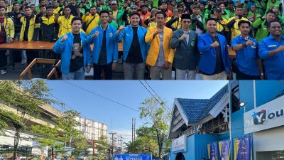 DPD KNPI Makassar Salurkan 400 Paket Sembako untuk Driver Ojol