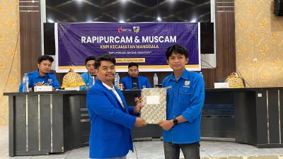 Haswin Hasan Terpilih Secara Aklamasi sebagai Formatur KNPI Manggala